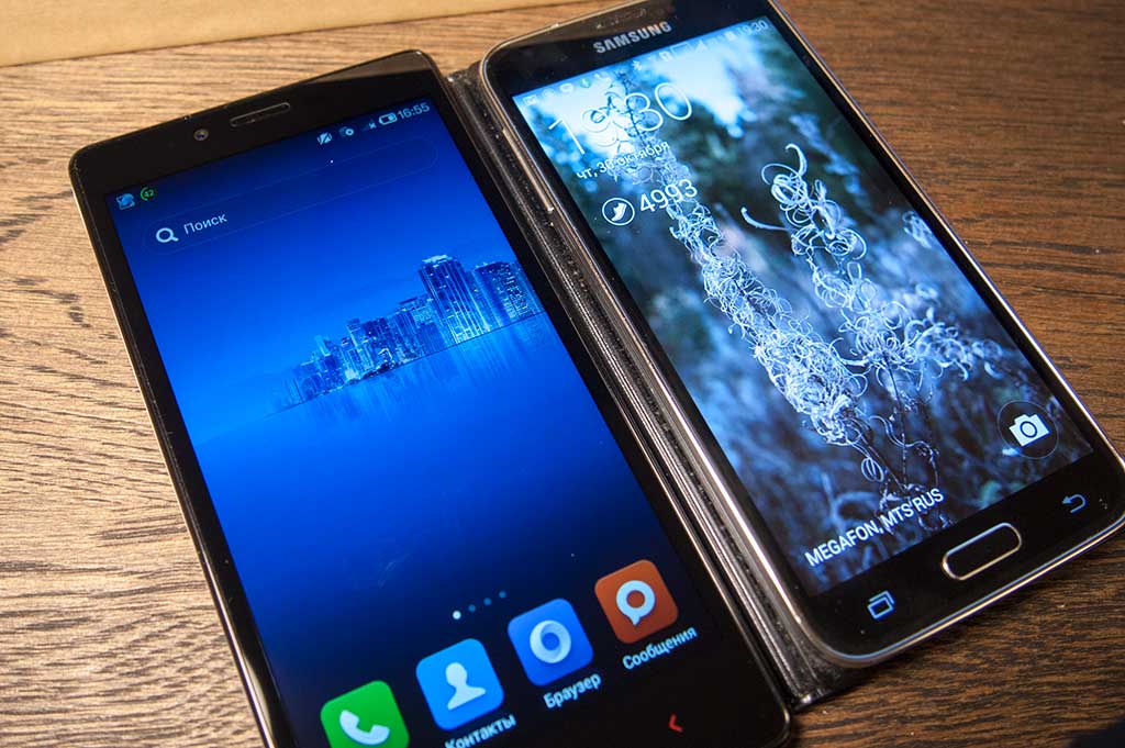 Xiaomi Redmi Note 4G и Samsung Galaxy S5 Duos