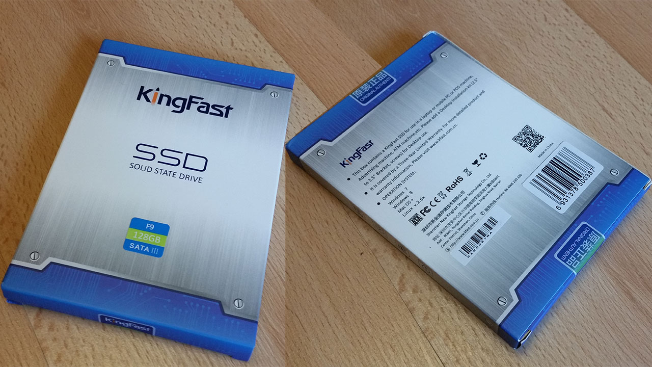 Упаковка KingFast F9. Сама коробка заклеивается фирменным одноразовым стикером с обеих сторон.