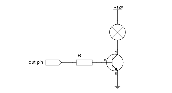 схема, транзистор, резистор, нагрузка